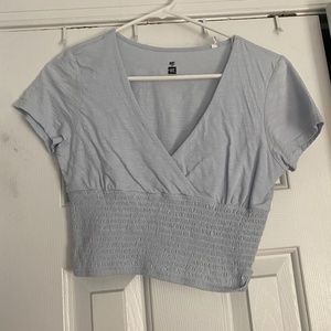 Baby Blue Crop Top
